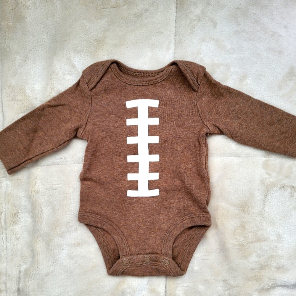 Football Long Sleeve Onsie